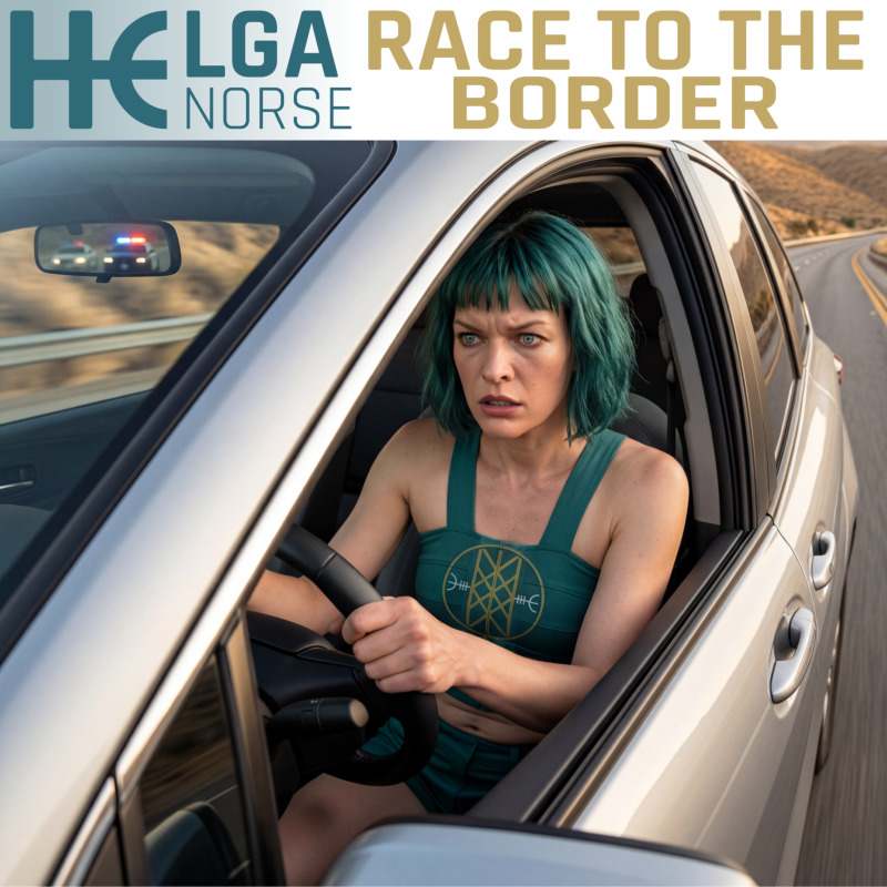Helga Norse Race To The Border Album Cover